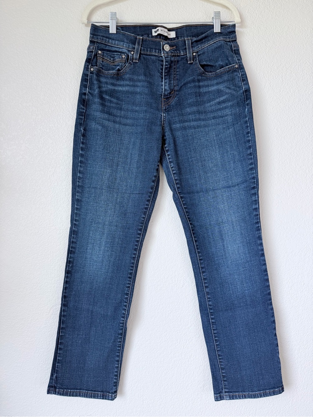 Levi’s 505 Straight Leg Jeans 29 Medium Wash Y2K Flap Pocket Denim